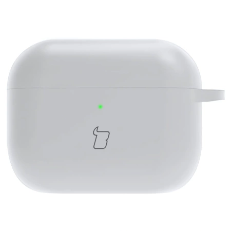 Silikonowe etui z karabińczykiem Bizon Case Headphone Silicone do AirPods Pro 3, białe