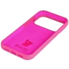 Silikonowe etui Bizon Soft Case do iPhone 17 Pro, fuksja