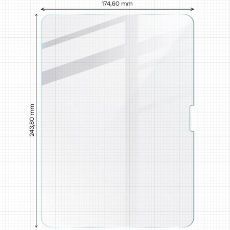 Folia imitująca papier Bizon Film Tab Papirus do iPad Air 11" 6 gen. 2024, 2 sztuki