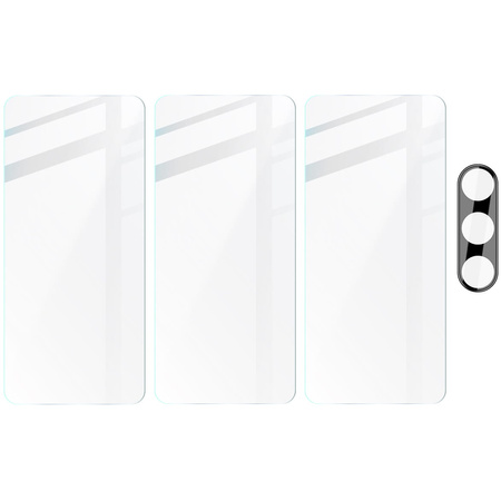 3x Szkło + szybka na aparat BIZON Clear 2 Pack do Galaxy S23 FE