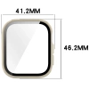 Etui ze szkłem do zegarka Bizon Case+Glass Watch do Huawei Watch Fit 4, beżowe