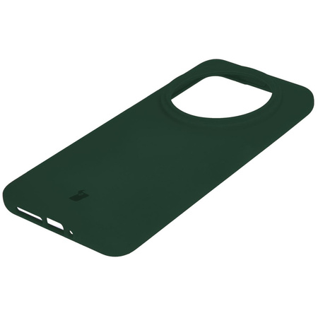 Etui silikonowe Bizon Soft Case do Xiaomi 14 Ultra, ciemnozielone