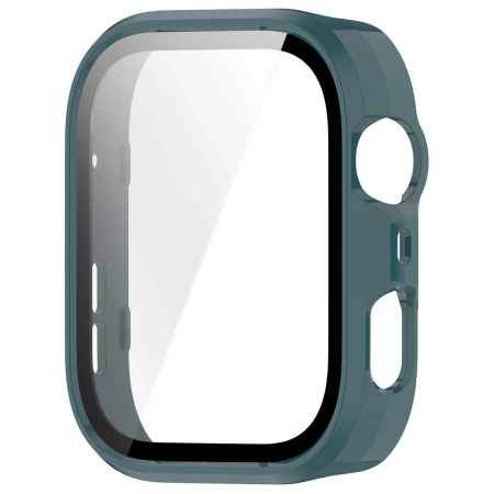 Etui ze szkłem do zegarka Bizon Case+Glass Watch do Huawei Watch Fit 4 Pro, zielone