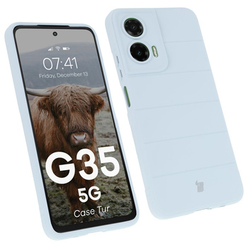 Pancerne etui Bizon Case Tur do Motorola Moto G35 5G, jasnoniebieskie