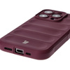 Pancerne etui Bizon Case Tur do iPhone 15 Pro, burgundowe