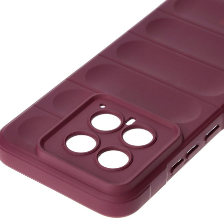 Pancerne etui Bizon Case Tur do Xiaomi 14, burgundowe