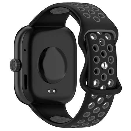 Pasek Bizon Strap Watch Octo do Xiaomi Redmi Watch 5/4 / Smart Band 9/8 Pro, czarno-szary
