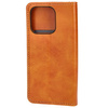 Etui z klapką Bizon Case Pocket Pro do iPhone 14 Pro, brązowe