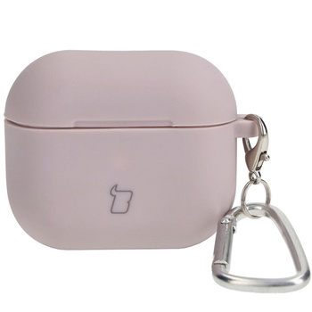 Etui Bizon Case Headphone Silicone do AirPods 3, lawendowe