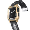 Etui z paskiem Bizon Strap + Case Watch Armor do Apple Watch 40 / 41mm, złote