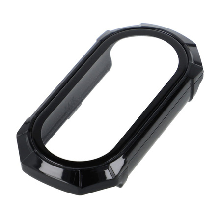 Etui Bizon Case+Glass Set do Xiaomi Mi Smart Band 8, czarne