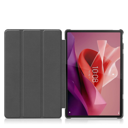 Etui Bizon Case Tab Croc do Lenovo Tab P12 12.7 TB 370, różowozłote