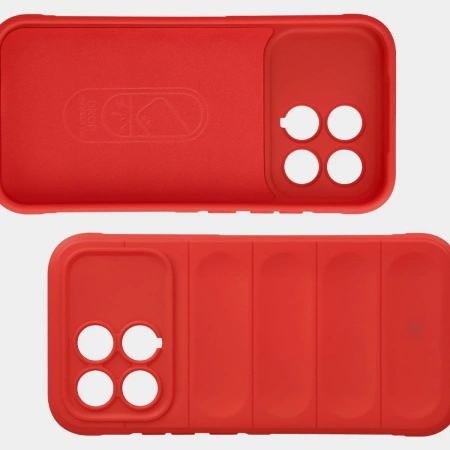 Pancerne etui Bizon Case Tur do Xiaomi POCO F8 Pro, czerwone