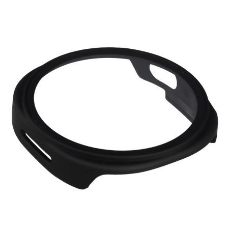 Etui ze szkłem do zegarka Bizon Case+Glass Watch do Samsung Galaxy Watch 8 44 mm, matowe czarne