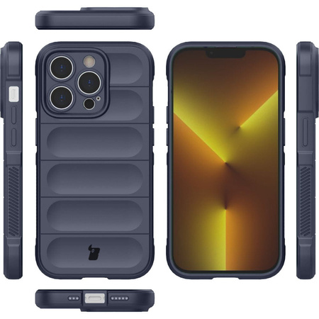 Pancerne etui Bizon Case Tur do iPhone 14 Pro, granatowe