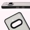 Etui Bizon Case Angelo do Nothing Phone (3a), półprzezroczyste z czarną ramką