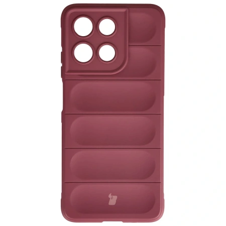 Pancerne etui Bizon Case Tur do Motorola Moto G57 Power / G67 Power, burgundowe