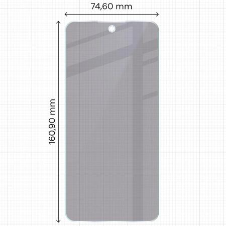 Prywatyzujące szkło hybrydowe Bizon Glass Mule Shadow do Nothing Phone (3a), matowe
