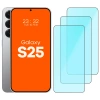 Szkło ochronne 2.5D Bizon Smart Glass do Galaxy S25, 3 sztuki