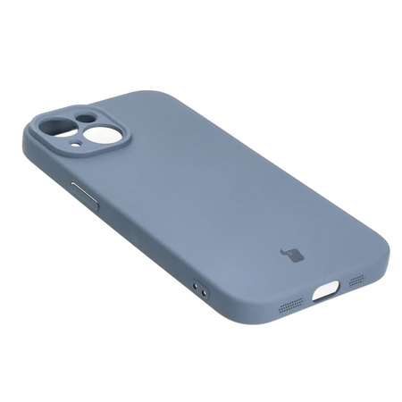 Etui Bizon Case Silicone do iPhone 15, szare