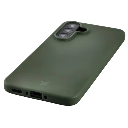 Etui z recyklingu Bizon Case ReLeaf do Galaxy A56 5G, ciemnozielone