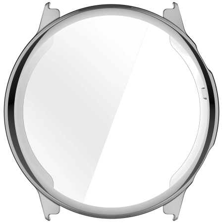 Etui z osłoną ekranu Bizon Case Watch Felipe do Garmin Venu 4 41 mm, srebrne