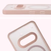 Etui z pierścieniem magnetycznym Bizon Case MatteO do Nothing Phone (3a), przydymione-różowe