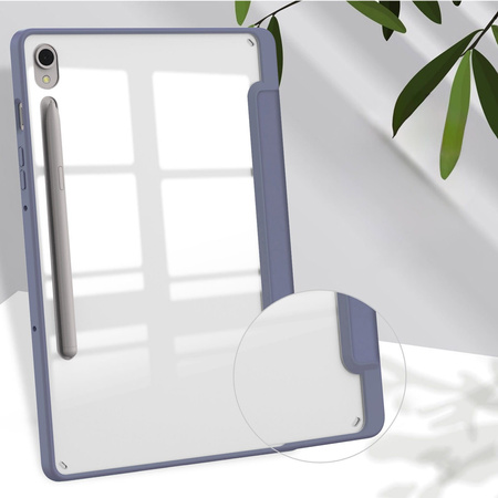 Etui Bizon Case Tab Clear Matt do Samsung Galaxy Tab S9, lawendowe