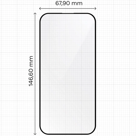 Szkło hartowane z ramką do łatwej aplikacji Bizon Glass Aplikator do iPhone 16 Pro, 2 sztuki