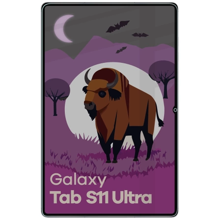 Prywatyzujące szkło hybrydowe Bizon Glass Tab Mule Shadow do Galaxy Tab S11 Ultra, matowe