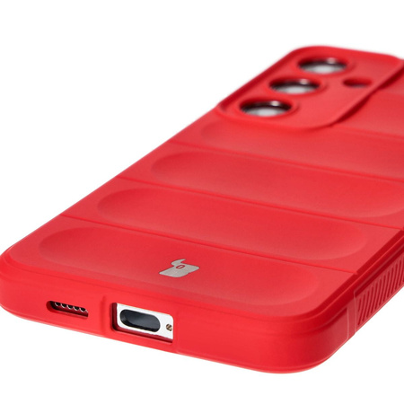 Pancerne etui Bizon Case Tur do Galaxy S24 Plus, czerwone