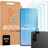 3x Szkło hartowane + szybka na aparat Bizon Glass Clear Pack do OnePlus Nord CE5 5G