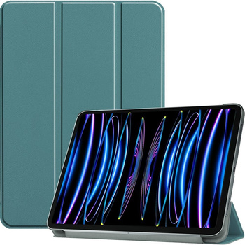 Etui Bizon Case Tab Croc do iPad Pro 11 2022/2021/2020/2018, ciemnozielone
