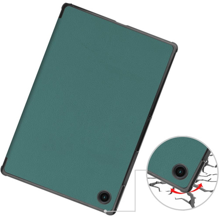 Etui Bizon Case Tab Croc do Galaxy Tab A8 2021, ciemnozielone