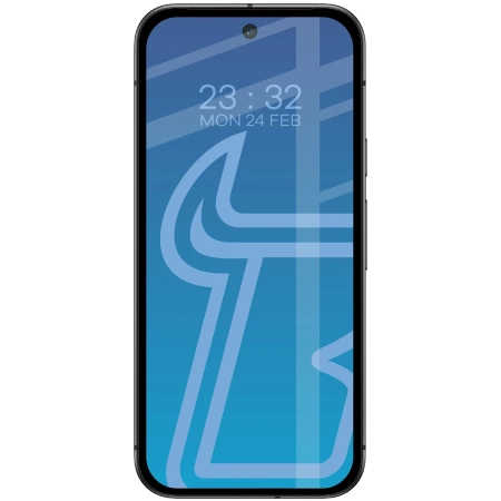 Szkło hartowane Bizon Glass Edge Duo do Google Pixel 10 / 10 Pro / 9 / 9 Pro, czarna ramka, 2 sztuki