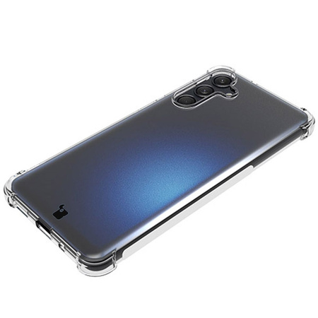 Etui + 2x szkło + obiektyw Bizon Case Clear Pack do Galaxy M55 5G, przezroczyste