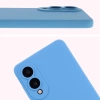 Silikonowe etui Bizon Soft Case do Galaxy S25 Edge, niebieskie