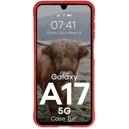 Pancerne etui Bizon Case Tur do Galaxy A17 5G, czerwone