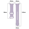 Pasek Bizon Strap Watch Silicone S do Apple Watch 44/45/46/49 mm, jasnofioletowy