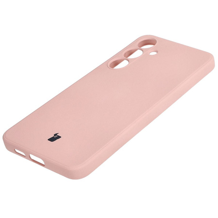 Etui Bizon Case Silicone Sq do Galaxy S24 Plus, jasnoróżowe