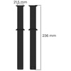 Pasek ze stali nierdzewnej Bizon Strap Watch Titanium do Apple Watch 44/45/46/49 mm, czarny