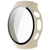 Etui ze szkłem do zegarka Bizon Case+Glass Watch do Huawei Watch 5 46 mm, beżowe