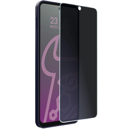 Prywatyzujące szkło hybrydowe Bizon Glass Mule Shadow do Motorola Moto E15, matowe