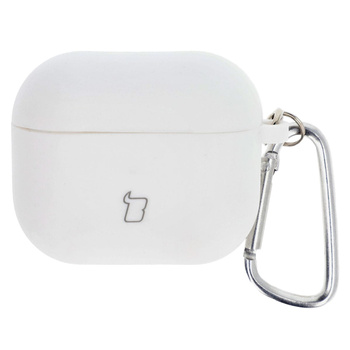 Etui Bizon Case Headphone Silicone do AirPods 3, białe