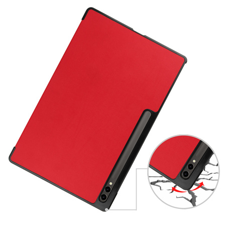 Etui Bizon Case Tab Croc do Galaxy Tab S10 Ultra / S9 Ultra, czerwone