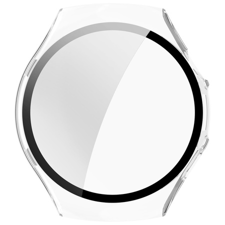 Etui ze szkłem do zegarka Bizon Case+Glass Watch do Huawei Watch 5 42 mm, przeźroczyste