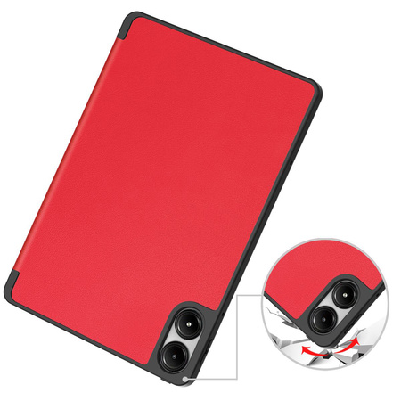 Etui z klapką Bizon Case Tab Lizard do Xiaomi Redmi Pad Pro 12.1, czerwone