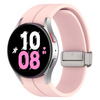 Silikonowy pasek Bizon Strap Watch Silicone L do Galaxy Watch FE/7/6/6 Classic/5/5 Pro/4/4 Classic, jasnoróżowy
