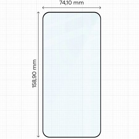 Szkło hartowane Bizon Glass Edge 2 do Xiaomi 15T / 15T Pro, czarna ramka