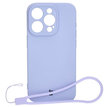 Etui Bizon Case Silicone do iPhone 15 Pro, jasnofioletowe